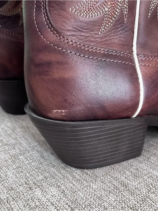 Ariat Legend Spirit Western Boot Brown Leather Studded Cross Size 9.5B - Picture 11 of 11